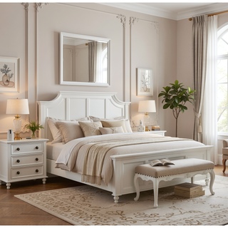 Sunvega Dark Brown Tufted Polyurethane Upholstered King Size Bed Frame