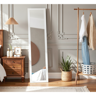 Sunvega Full Length Freestanding or Wall Mounted Dress Mirror with Solid Construction