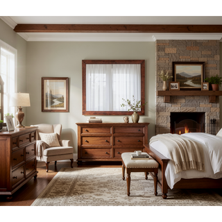 Sunvega Dark Brown Tufted Polyurethane Upholstered King Size Bed Frame