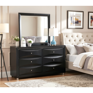 Sunvega Dark Brown Tufted Polyurethane Upholstered King Size Bed Frame