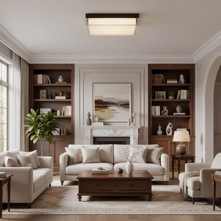 Sunvega 11-inch Integrated LED Flush Mount with Selectable Color Temperature Dimmable