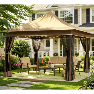 Sunvega Pop Up Gazebo with Adjustable Height Mesh Netting and Carry Bag