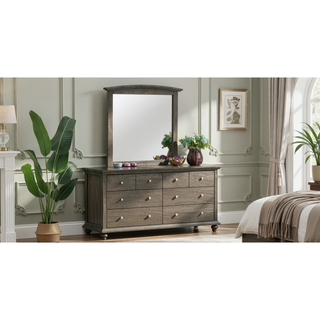 Sunvega Dark Brown Tufted Polyurethane Upholstered King Size Bed Frame