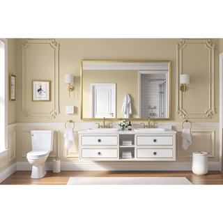 Sunvega Metal Framed Rectangle Bathroom Mirror with Anti-Rust Frame and Clear Reflection