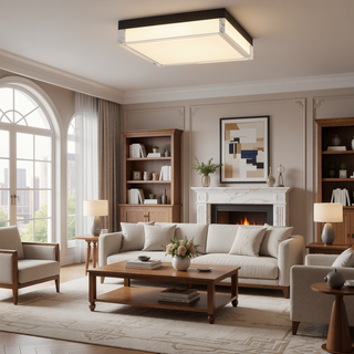 Sunvega 11-inch Integrated LED Flush Mount with Selectable Color Temperature Dimmable