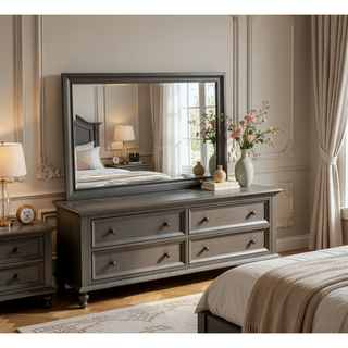 Sunvega Dark Brown Tufted Polyurethane Upholstered King Size Bed Frame