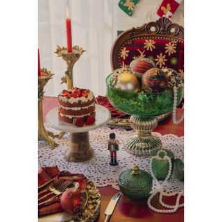 Sunvega Glass Glitter Painted Christmas Ball Ornaments Set of 12 for Holiday Decor