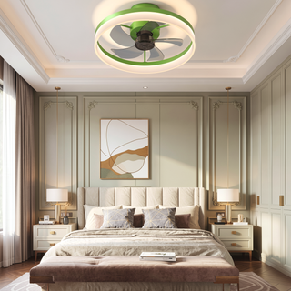 Sunvega Dimmable LED Ceiling Fan with Light for Modern Bedroom Living Room