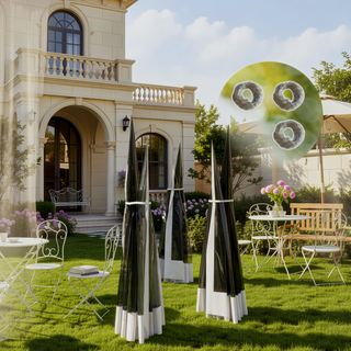 Sunvega Pop Up Gazebo with Adjustable Height Mesh Netting and Carry Bag