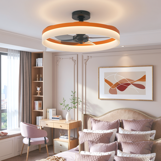 Sunvega Dimmable LED Ceiling Fan with Light for Modern Bedroom Living Room