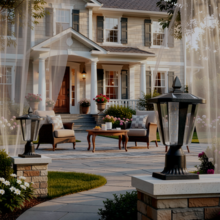 Sunvega Solar Powered Outdoor LED Lantern for Garden Pathways Yards and Driveways