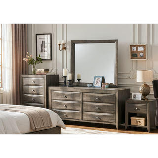 Sunvega Dark Brown Tufted Polyurethane Upholstered King Size Bed Frame