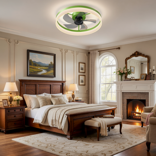 Sunvega Dimmable LED Ceiling Fan with Light for Modern Bedroom Living Room
