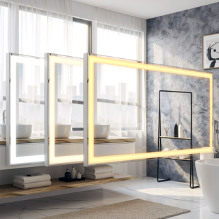 Sunvega 30x36 Inch LED Bathroom Vanity Mirror with Anti-Fog Touch Switch and Memory