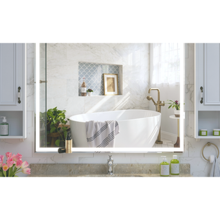 Sunvega 30x36 Inch LED Bathroom Vanity Mirror with Anti-Fog Touch Switch and Memory