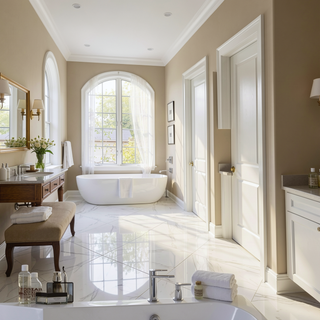 Sunvega Dimmable 5-Light LED Vanity Fixture with 360° Rotatable Design for Bathroom