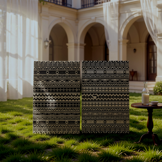 Sunvega Reversible Outdoor Rug with Protective Coating and Strap Stakes for Patio