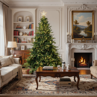 Sunvega 4ft Pre-Lit Artificial Christmas Tree with 150 Warm White Incandescent Lights