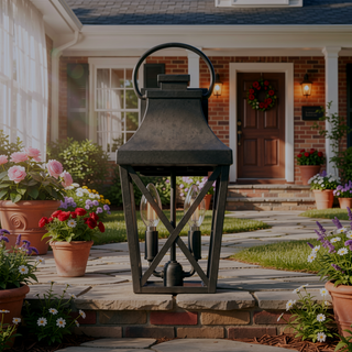 Sunvega Traditional Matte Black Outdoor Wall Sconce with Clear Glass Shade for Front Door