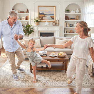 Sunvega Machine Washable Low-Pile Non-Slip Area Rug for Living Room Bedroom Kitchen