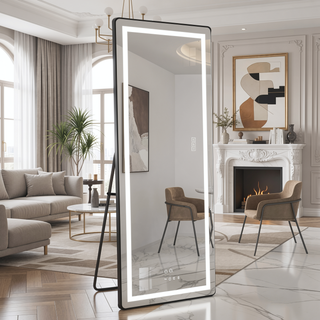 Sunvega 64x21 Inch Full Length Vertical LED Mirror with Bracket and Dimming