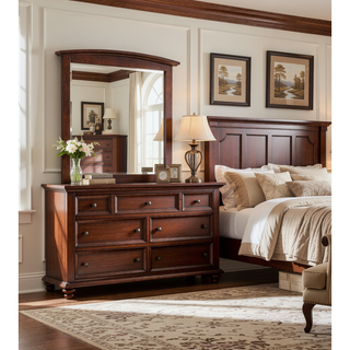 Sunvega Dark Brown Tufted Polyurethane Upholstered King Size Bed Frame