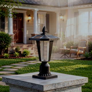 Sunvega Solar Powered Outdoor LED Lantern for Garden Pathways Yards and Driveways