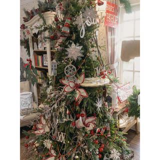 Sunvega Weathered Finish Iron Snowflake Hanging Ball Ornaments for Holiday Decor