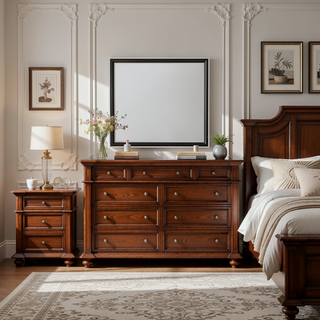 Sunvega Sleek Silver Finish Nightstand With Integrated Speaker and Cooler