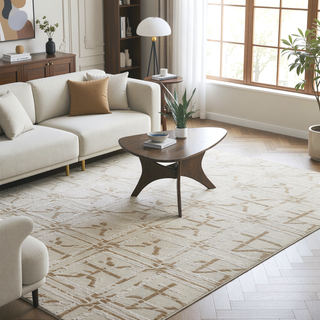 Sunvega Abstract Plush Shag Area Rug with Soft Pile for High Traffic