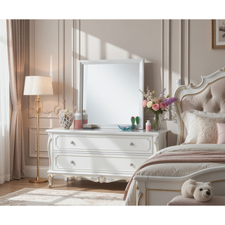 Sunvega Modern Design Silver Champagne Mirror with High Grade Laminate Print Finish