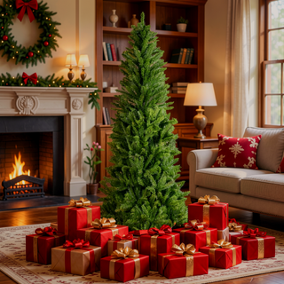 Sunvega 9FT Pre-Lit Artificial Christmas Tree with 500 LED Lights and 2580 Branch Tips