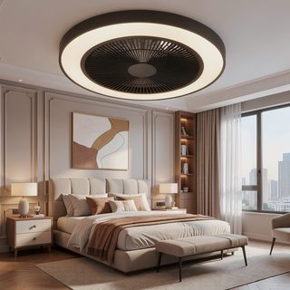 Sunvega 23-inch Smart Ceiling Fan Light with RGB LED Dimmable Color-Changing for Living Room