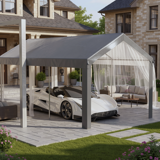 Sunvega 10x20ft Carport Replacement Canopy Cover UV Water Resistant for Garage Shelter