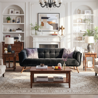 Sunvega Super Soft Plush Polyester Shag Area Rug for High-Traffic Areas