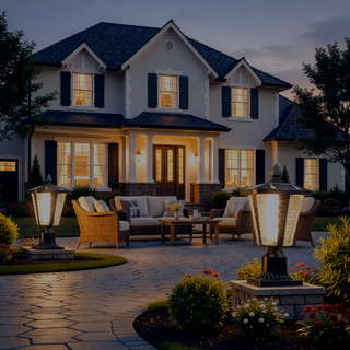 Sunvega Solar Powered Outdoor LED Lantern for Garden Pathways Yards and Driveways