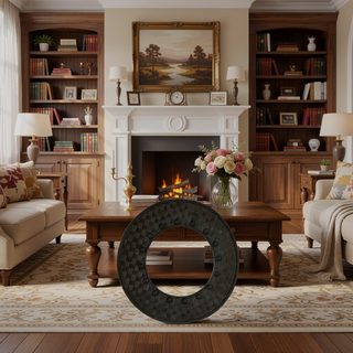 Sunvega Sunburst-Shaped PU Art Decorative Wall Mirror for Bathroom Bedroom