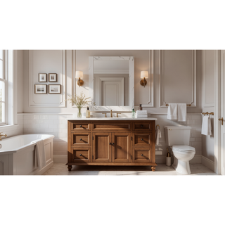 Sunvega Lacquer Frame Mirror with Integrated LED Lighting for Modern Decor