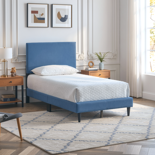 Sunvega White Faux Leather Upholstered Queen Bed with Adjustable Headboard
