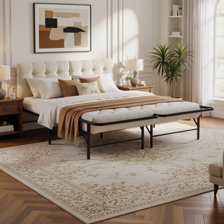Sunvega Sturdy Metal Platform Bed Frame with Ample Under-Bed Storage