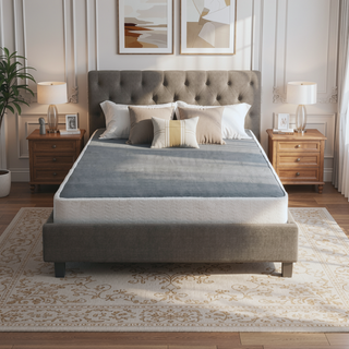 Sunvega High Profile 8.5 Inch California King Mattress Foundation with Textured Fabric