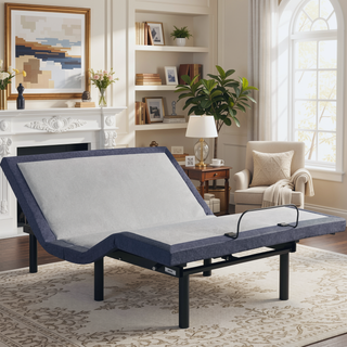 Sunvega Queen Adjustable Bed Base with Massage Head Foot Positioning and Bluetooth
