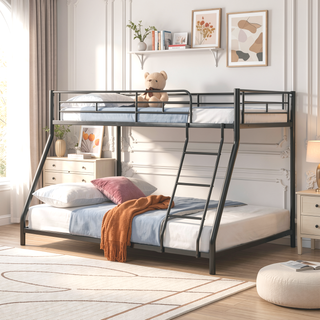 Sunvega Modern Metal Bunk Bed Frame with Strong Steel Structure for Bedroom