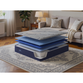 Sunvega TempaGel Gen II Memory Foam Mattress with Dual Cooling Technology and Individually Wrapped Coils