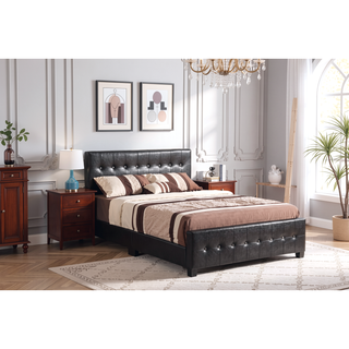 Sunvega Elegant Transitional Queen Bed in White with Chic Finish and Sturdy Build