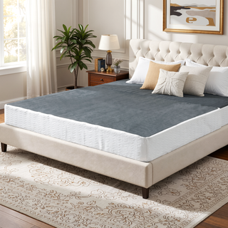Sunvega High Profile 8.5 Inch California King Mattress Foundation with Textured Fabric