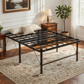 Sunvega Sturdy Metal Platform Bed Frame with Ample Under-Bed Storage