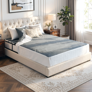 Sunvega High Profile 8.5 Inch California King Mattress Foundation with Textured Fabric