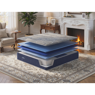 Sunvega TempaGel Gen II Dual Cooling Gel Memory Foam Mattress with Individually Wrapped Coils