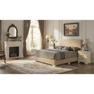 Sunvega Sleek Black Full Bed Frame with Chic Finish for Casual Elegance
